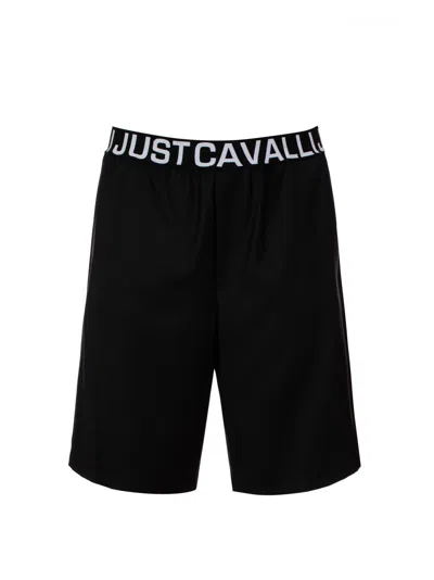 Shop Just Cavalli Shorts In Black
