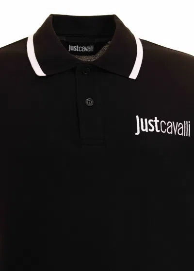 Shop Just Cavalli Polo In Black