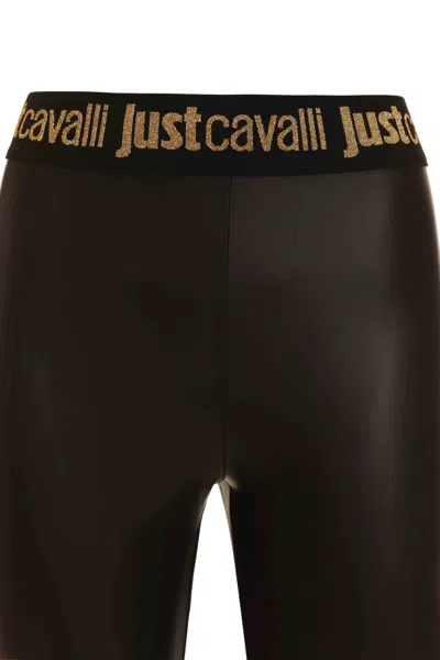 Shop Just Cavalli Leggings In Black