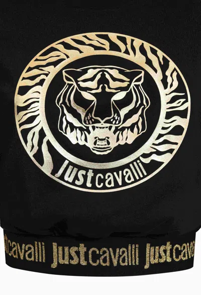 Shop Just Cavalli Womens Crop Top In Black