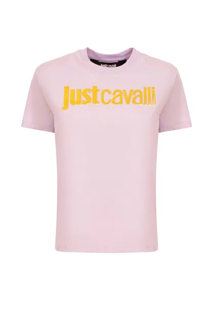 Shop Just Cavalli T-shirt In Silver