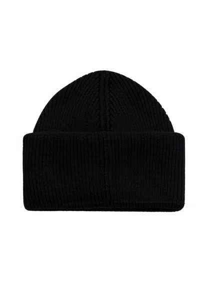 Chiara Ferragni Eye/star Silicon Patch Beanie In Black