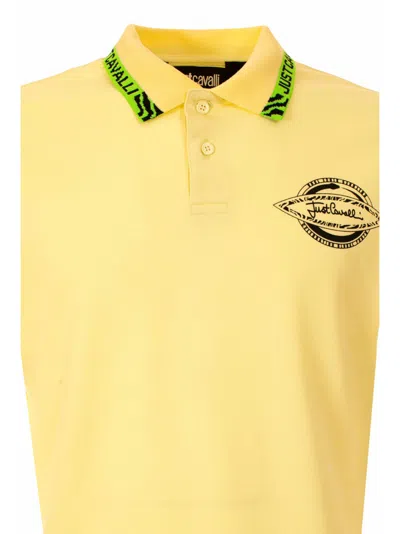 Shop Just Cavalli Polo In White