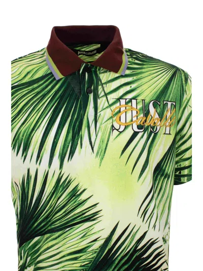 Shop Just Cavalli Polo In Green