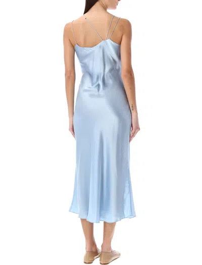 Shop The Garment Catania Long Slip Dress In Light Blue