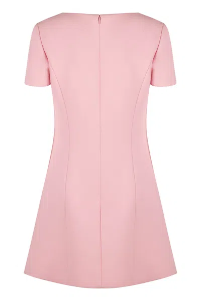 Shop Versace Viscose Dress In Pink