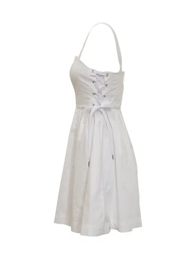 Shop Pinko Amazonia Dress In Bianco Brill