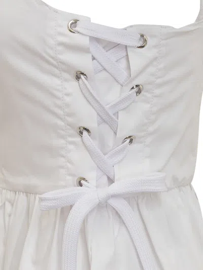 Shop Pinko Amazonia Dress In Bianco Brill