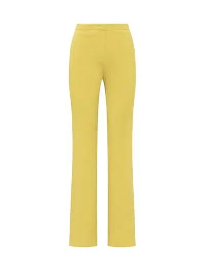 Shop Pinko Hulka Trousers In Yellow
