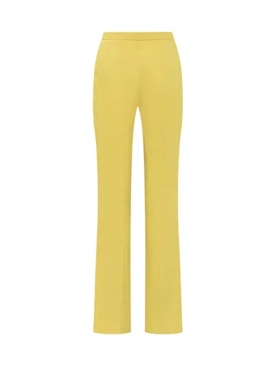 Shop Pinko Hulka Trousers In Yellow