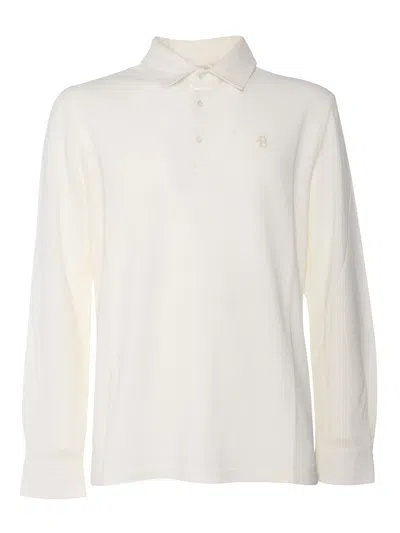 Shop Ballantyne White Polo Shirt