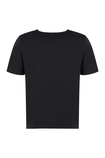 Shop P.a.r.o.s.h Knitted T-shirt In Black