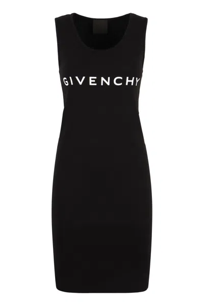 Shop Givenchy Jersey Dress In Black