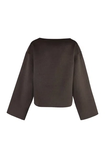 Shop Totême Wool Sweater In Brown