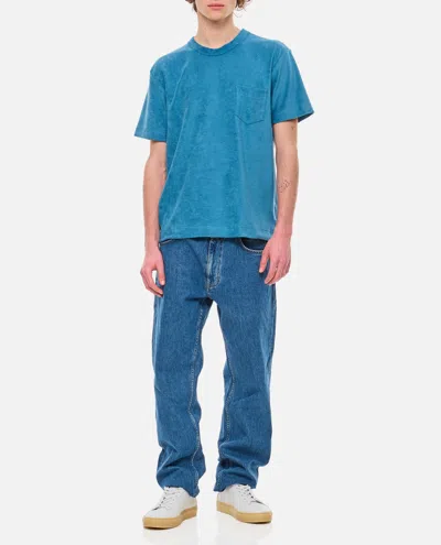 Shop Howlin' Shortsleeve Cotton T-shirt In Blue