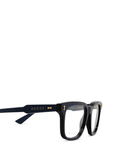 Shop Gucci Gg1265o Blue Glasses