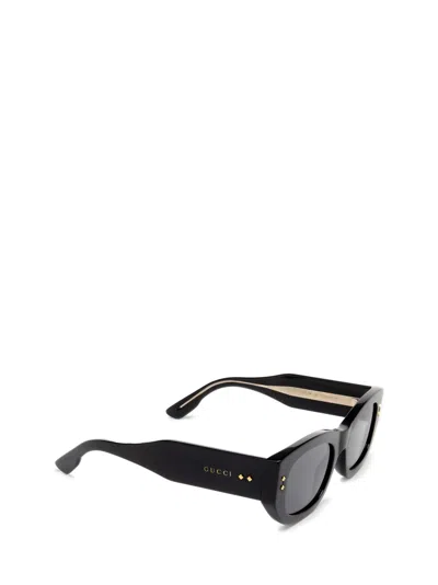 Shop Gucci Gg1215s Black Sunglasses