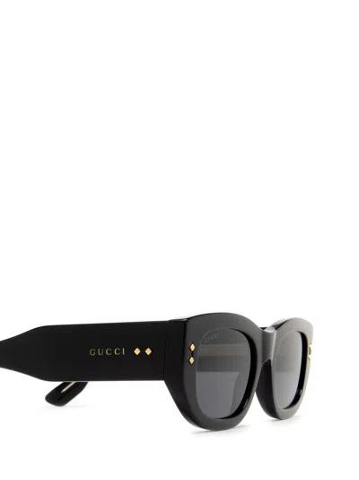 Shop Gucci Gg1215s Black Sunglasses