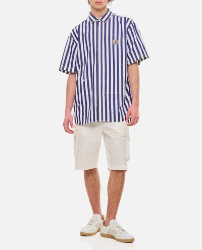 Shop Junya Watanabe Short Sleeve Stripes Shirt  Carhartt Wip In Multicolour