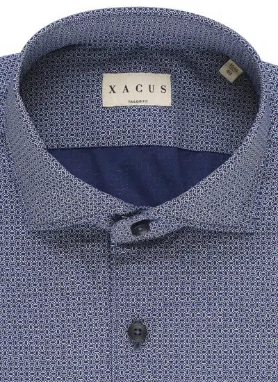 Shop Xacus Tailor Shirt In Blue