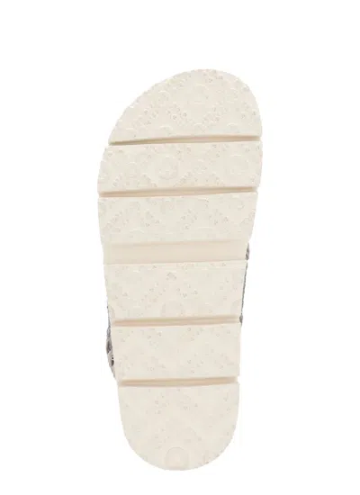 Shop Mou Bio Criss-cross Sandals In Grey