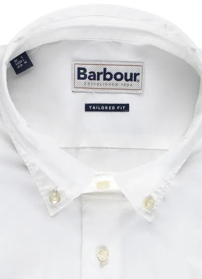 Shop Barbour Logoed Shirt In White