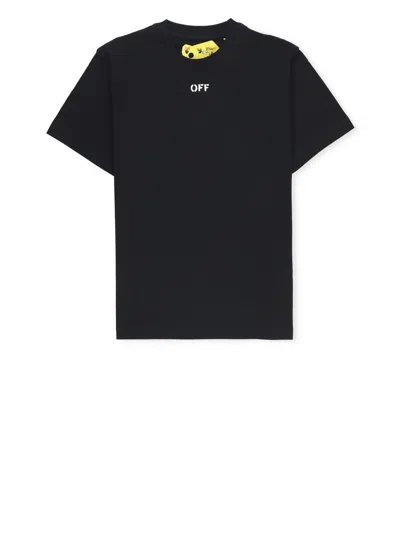 Shop Off-white Logoed T-shirt In Black