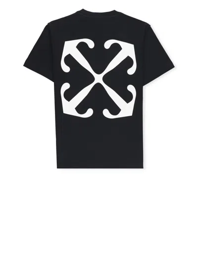 Shop Off-white Logoed T-shirt In Black