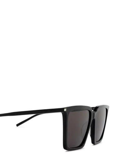 Shop Saint Laurent Sl 474 Black Sunglasses
