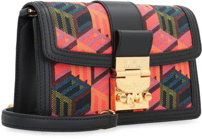 Shop Mcm Tracy Fabric Mini Shoulder Bag In Multicolor