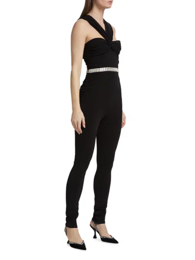 Shop Cinq À Sept Women's Sariah Skinny Embellished Jumpsuit In Black
