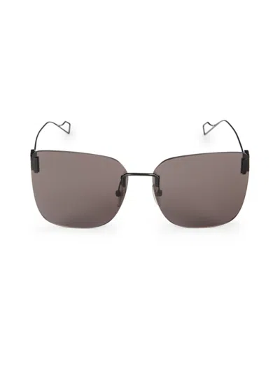 Shop Balenciaga Women's 62mm Butterfly Sunglasses In Black