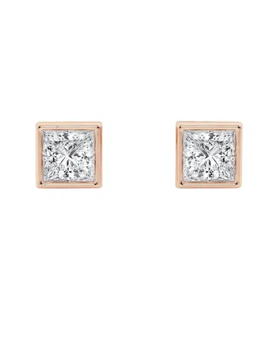 Shop Lab Grown Diamonds 14k Rose Gold 0.50 Ct. Tw. Lab-grown Diamond Studs