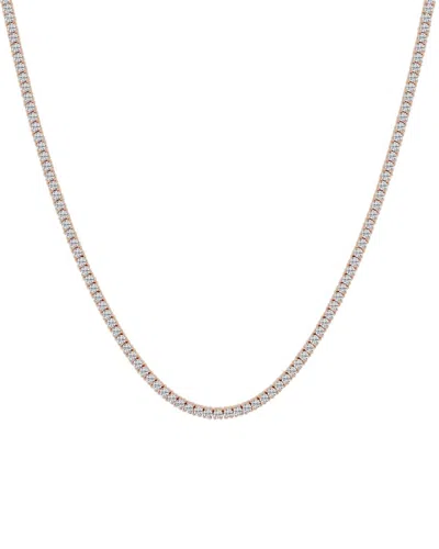 Shop Lab Grown Diamonds 14k Rose Gold 7.25 Ct. Tw. Lab Grown Diamond Necklace