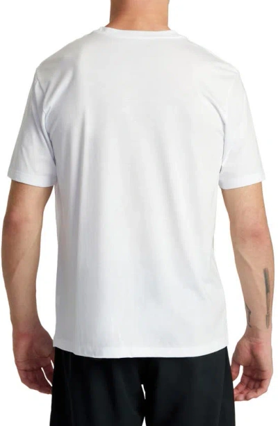 Shop Rvca Splitter Stacks Performance Graphic T-shirt In White