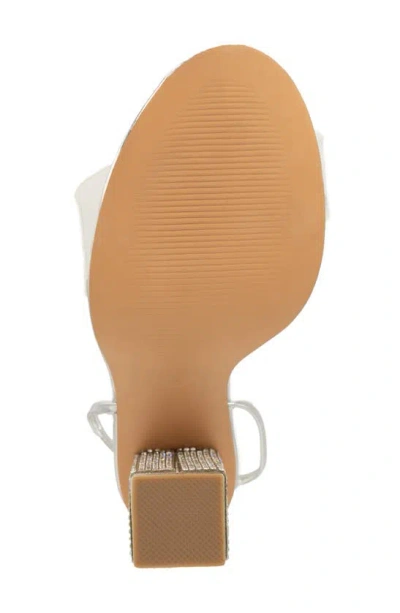 Touch Ups Silver Ankle Wrap Sandal In Silver