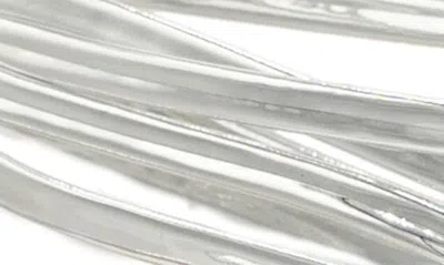 Touch Ups Silver Ankle Wrap Sandal In Silver