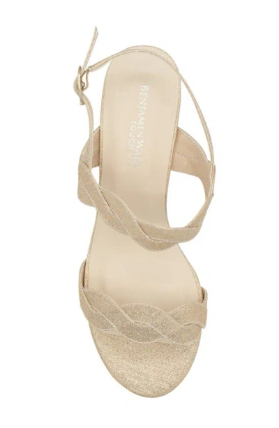 Touch Ups Champagne Ankle Strap Sandal In Champagne