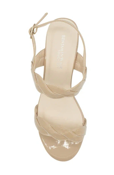 Touch Ups Champagne Ankle Strap Sandal In Nude