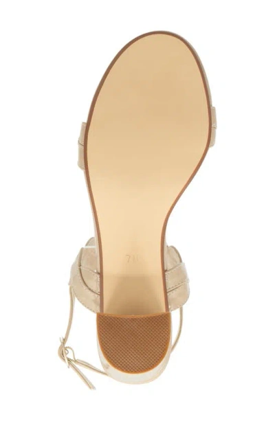 Touch Ups Champagne Ankle Strap Sandal In Nude