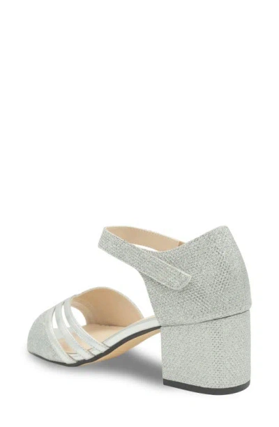 Shop Touch Ups Champagne Ankle Strap Sandal In Silver
