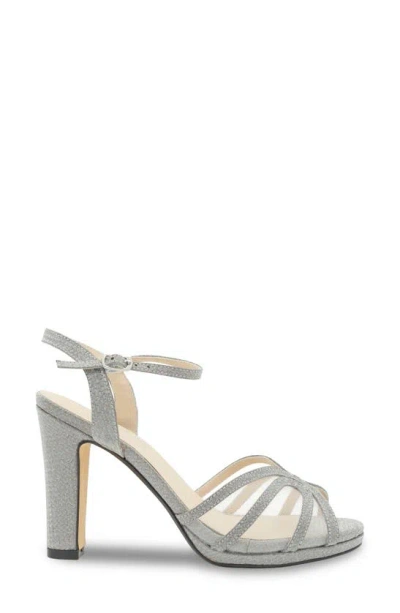 Touch Ups Anya Ankle Strap Sandal In Silver