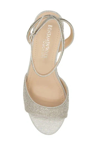 Shop Touch Ups Moxie Ankle Strap Wedge Sandal In Silver