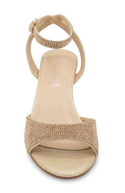 Touch Ups Moxie Ankle Strap Wedge Sandal In Champagne