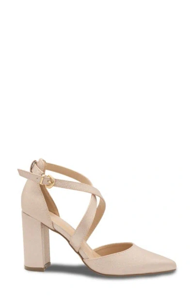 Shop Paradox London Pink Rylee Pointed Toe Pump In Beige