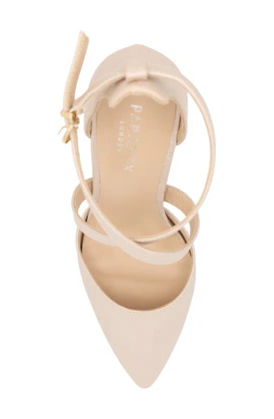 Paradox London Pink Rylee Pointed Toe Pump In Beige