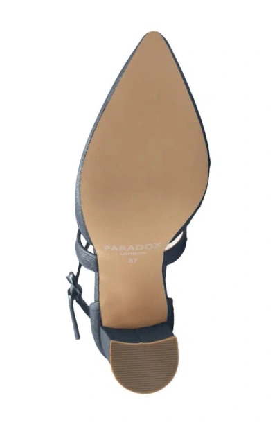 Paradox London Pink Francis Pointed Toe Pump In Navy