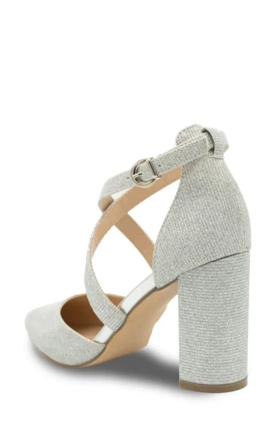 Paradox London Pink Rylee Pointed Toe Pump In Silver
