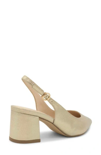 Paradox London Pink Imelda Slingback Pointed Toe Pump In Champagne
