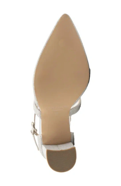 Paradox London Pink Rylee Pointed Toe Pump In Silver